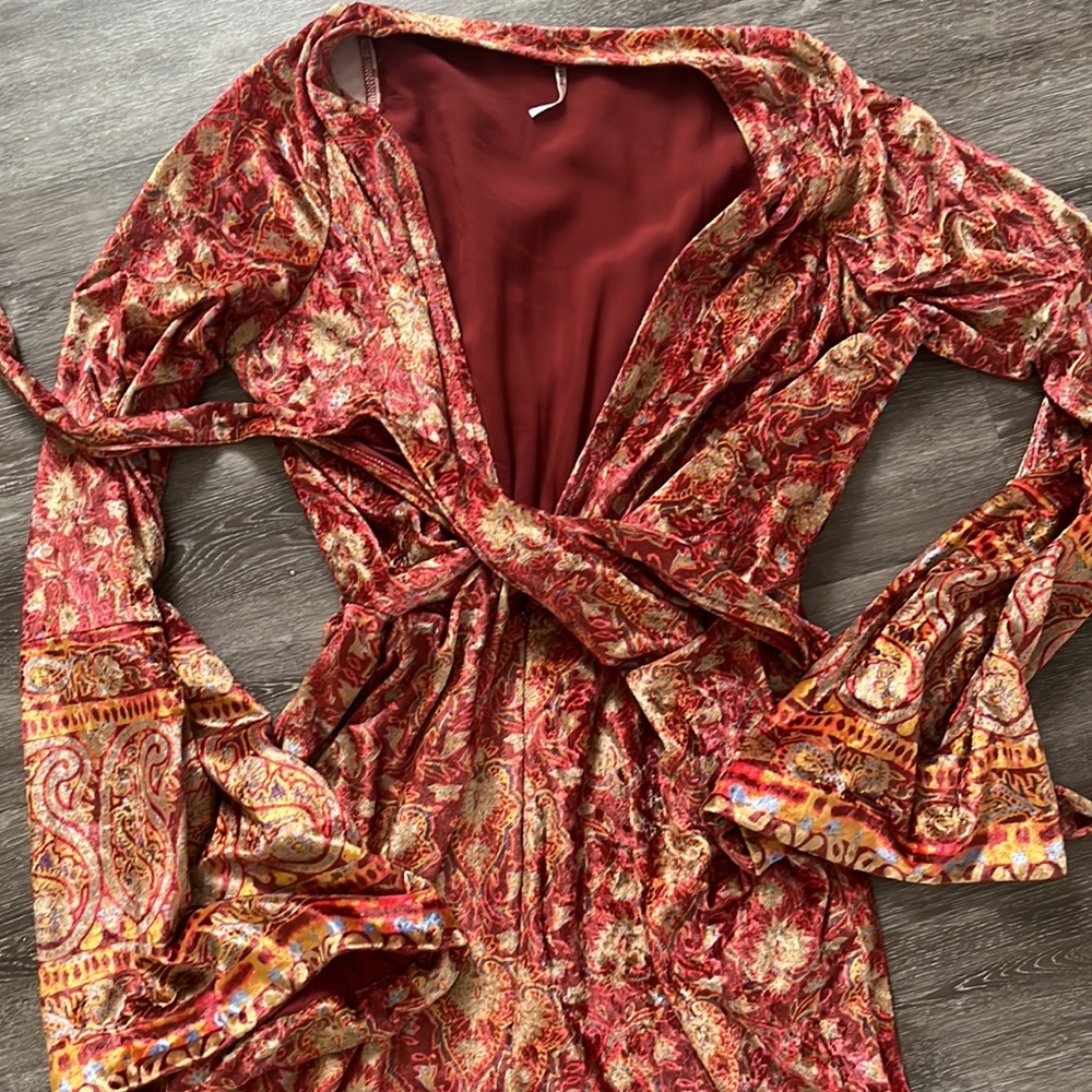 FREE PEOPLE HARPER VELVET JUMPSUIT - Picture 3 of 4